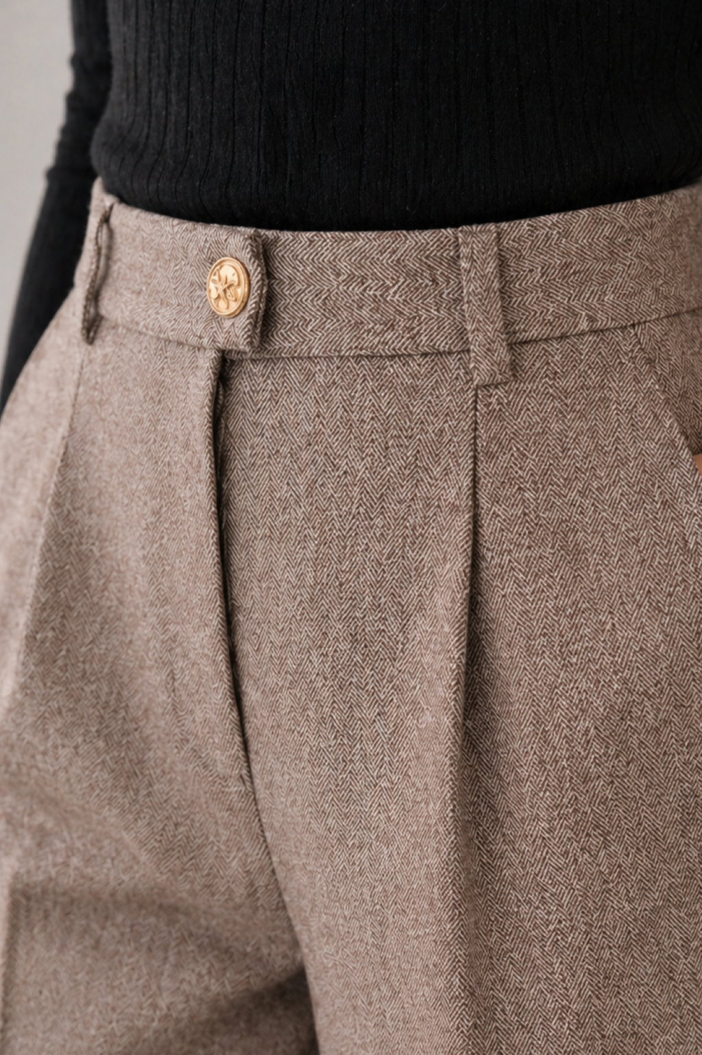 Dalila | Pantalón de lana con pliegues