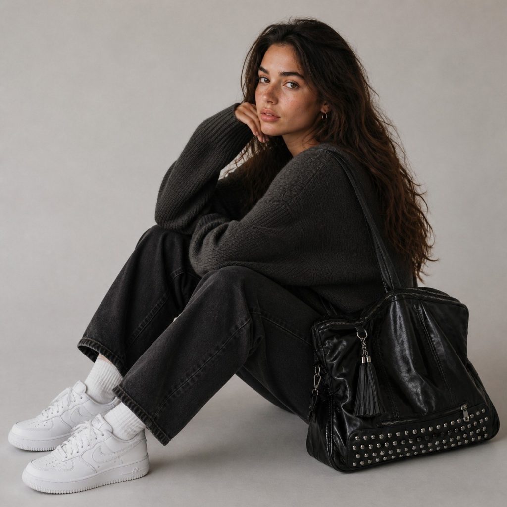 Perrine | Bolso bandolera con remaches