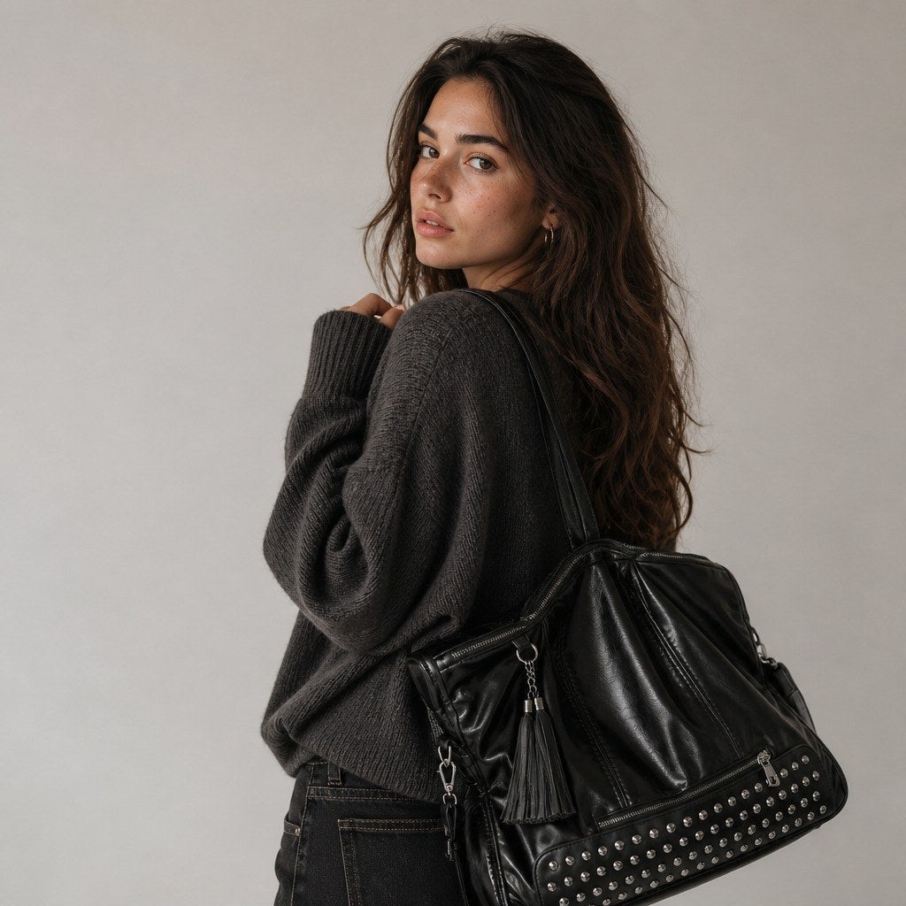 Perrine | Bolso bandolera con remaches