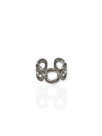 Zaira | Anillo de cadena entrelazada plateado