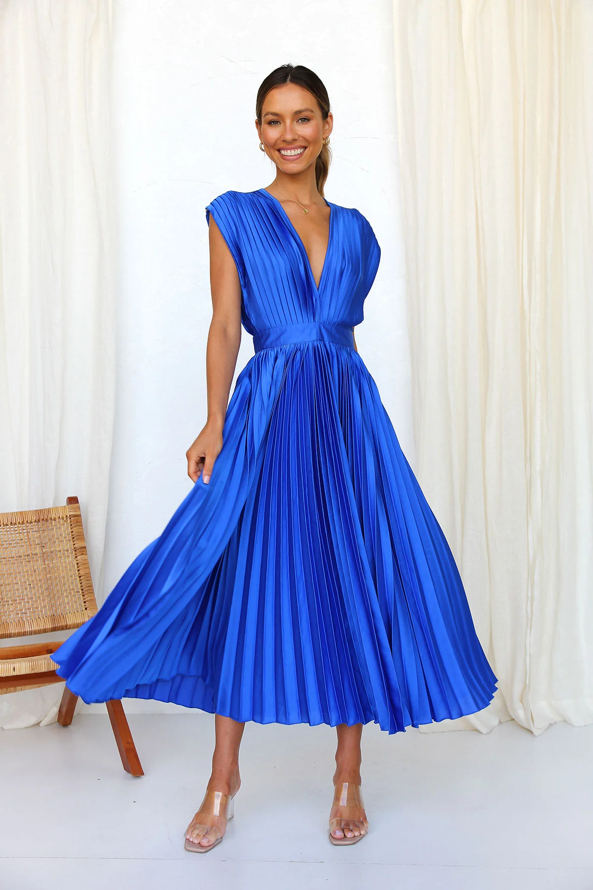 Tirsa | Vestido glamuroso que capta la luz