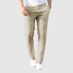 Luigi | Pantalón ligero de lino con cordón