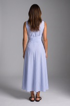 Aitana | Vestido de rayas con cintura cruzada