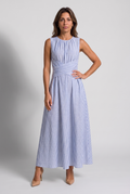 Aitana | Vestido de rayas con cintura cruzada