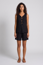 Estela | Conjunto de top con botones y pantalón corto