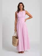 Aitana | Vestido de rayas con cintura cruzada