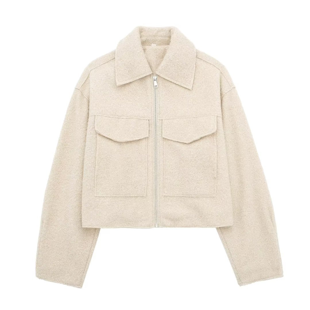 Araceli | Chaqueta bouclé con cremallera