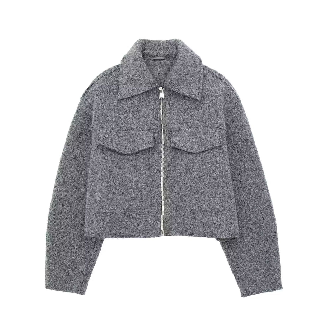 Araceli | Chaqueta bouclé con cremallera