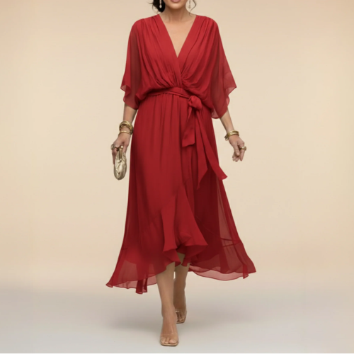 Mónica - Vestido con escote en V