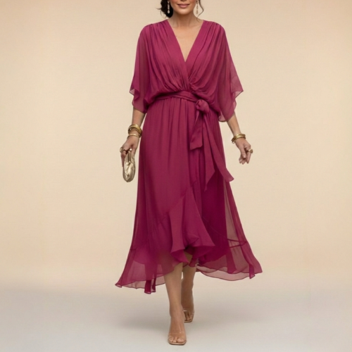 Mónica - Vestido con escote en V