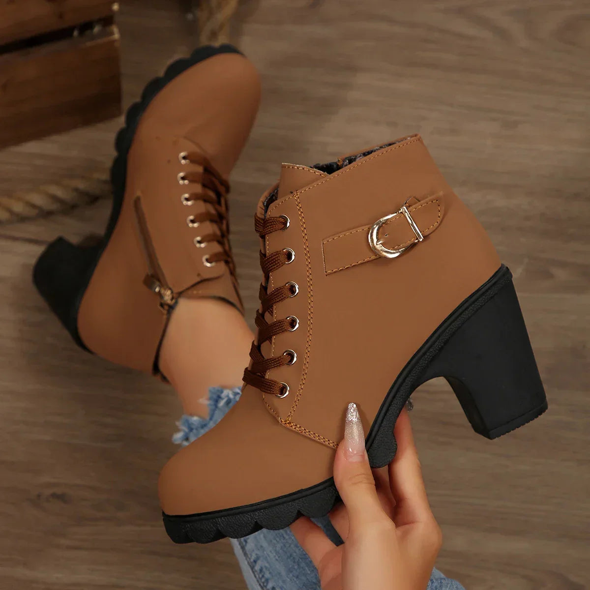 Claire | Botines cómodos de tacón