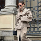 Itziar | Gabardina corta cruzada con cordón