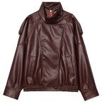 Adela | Chaqueta motera oversize de polipiel