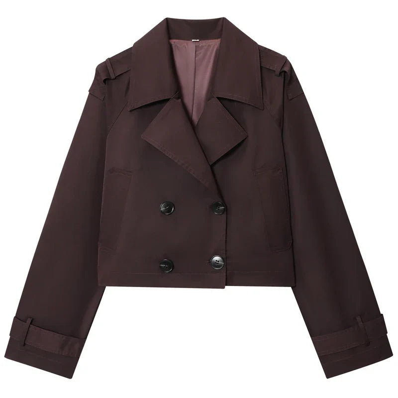 Gemma | Trench corto oversize doppiopetto