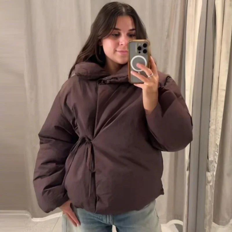 Carolina | Chaqueta acolchada corta con cuello alto
