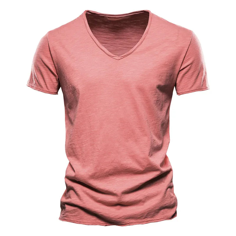 Nino | Camiseta de algodón con cuello en V
