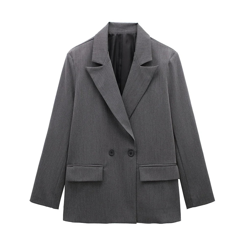Miriam | Blazer cruzado oversize con bolsillos