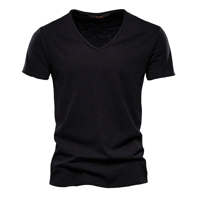 Nino | Camiseta de algodón con cuello en V