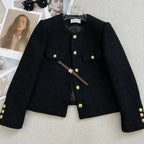 Soledad | Chaqueta tweed con botones dorados