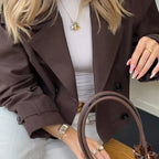 Gemma | Trench corto oversize doppiopetto