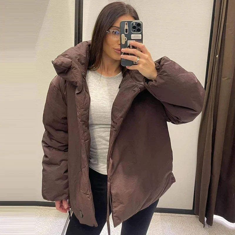 Carolina | Chaqueta acolchada corta con cuello alto