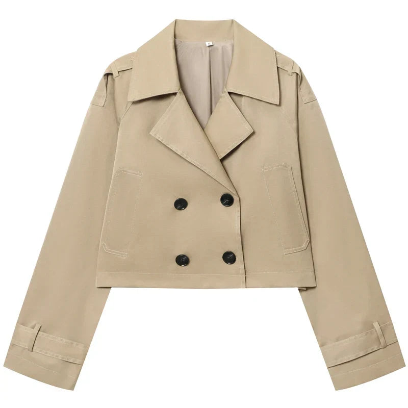 Gemma | Trench corto oversize doppiopetto