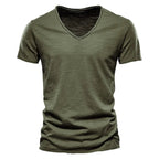 Nino | Camiseta de algodón con cuello en V