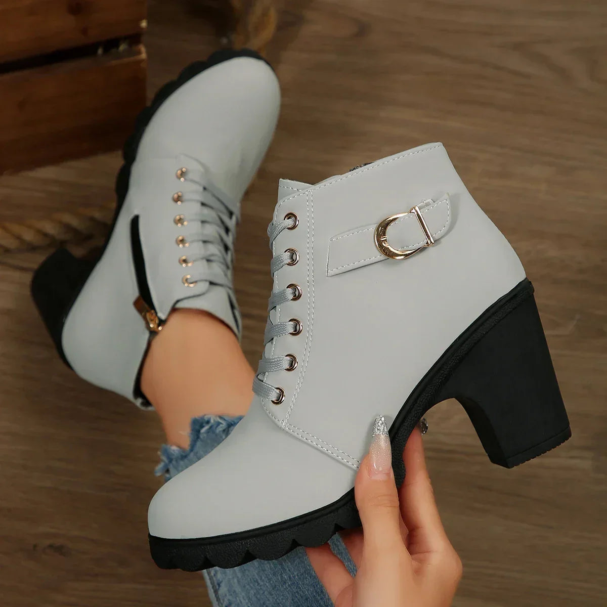 Claire | Botines cómodos de tacón