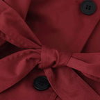 Pilar | Gabardina corta con cuello alto y cinturón