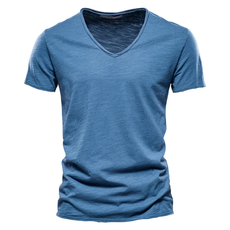 Nino | Camiseta de algodón con cuello en V