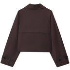 Gemma | Trench corto oversize doppiopetto