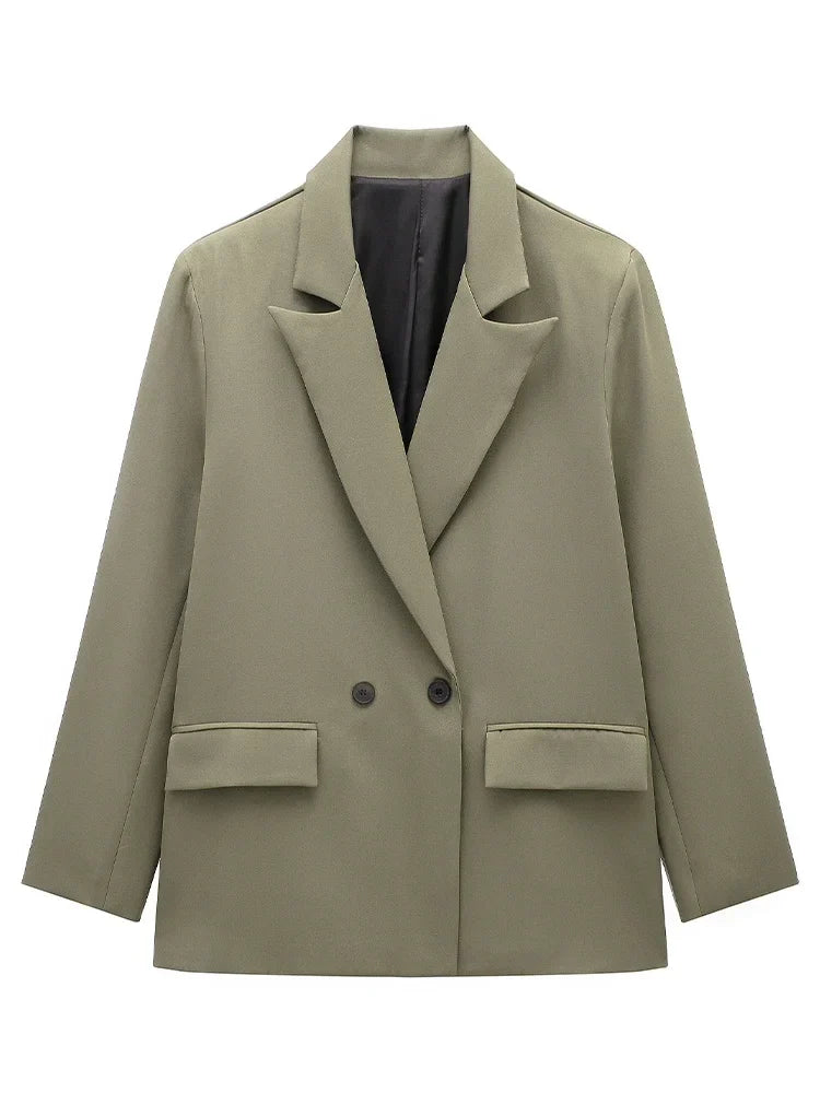 Miriam | Blazer cruzado oversize con bolsillos