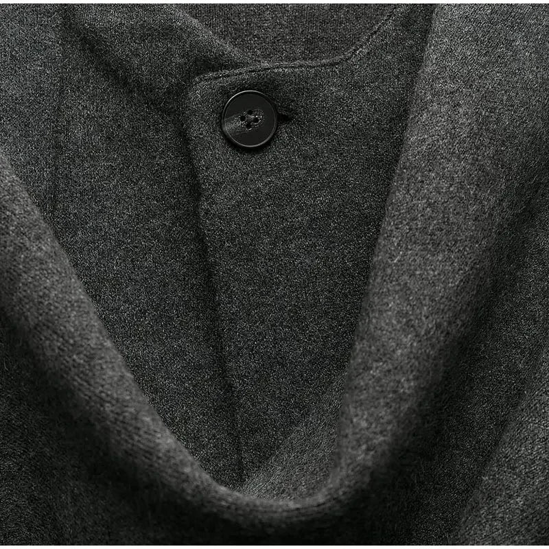 Rosa | Chaquetón de punto con bufanda integrada