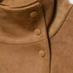 Nieves | Chaqueta de antelina con cinturón