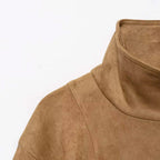 Nieves | Chaqueta de antelina con cinturón