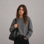 Agathe | Bolso bandolera negro brillante
