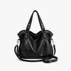 Agathe | Bolso bandolera negro brillante