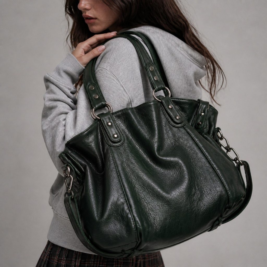 Suzanne | Bolso bandolera verde pino
