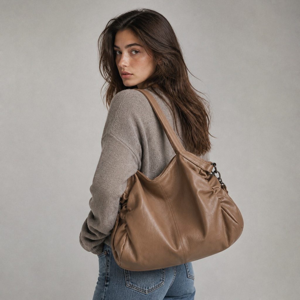Océane | Bolso hobo topo