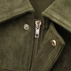 Agustina | Bomber de antelina oversize con solapa