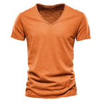 Nino | Camiseta de algodón con cuello en V