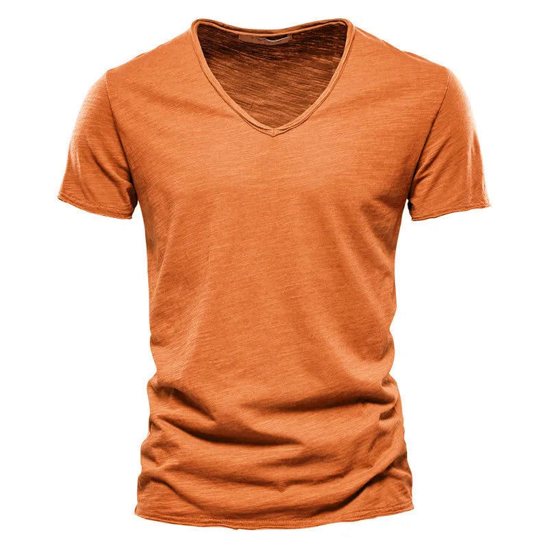 Nino | T-shirt in cotone con scollo a V