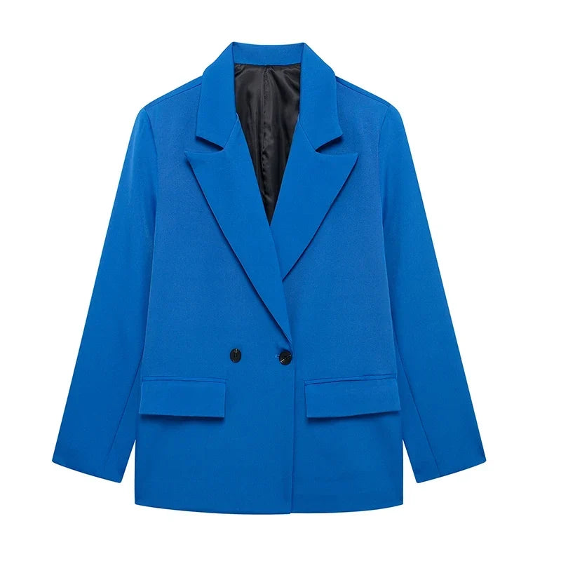 Miriam | Blazer cruzado oversize con bolsillos