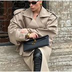 Itziar | Gabardina corta cruzada con cordón