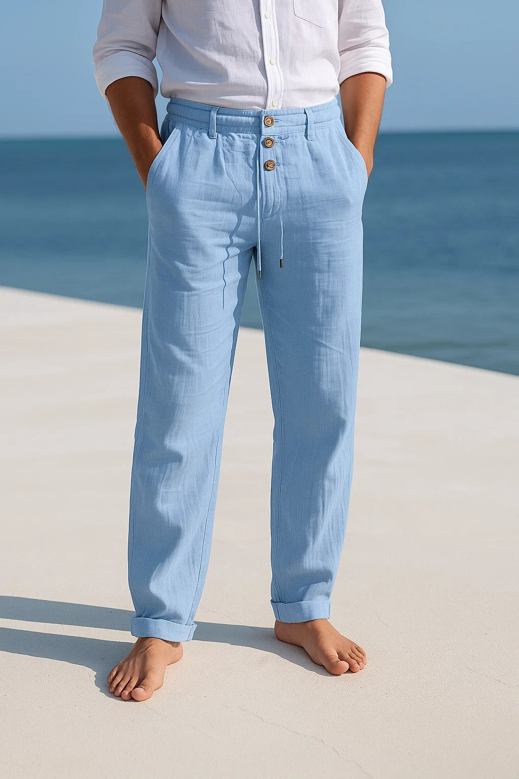 Franco | Pantalone estivo in lino leggero