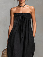 Nina |  Elegante mono sin tirantes