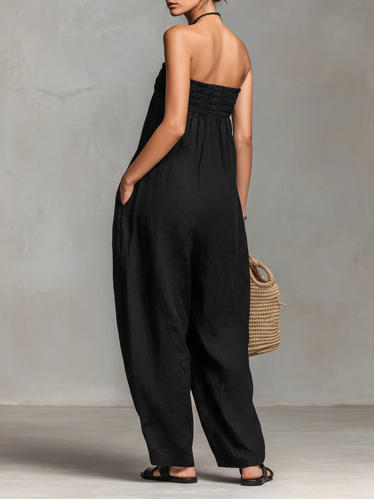 Nina |  Elegante mono sin tirantes