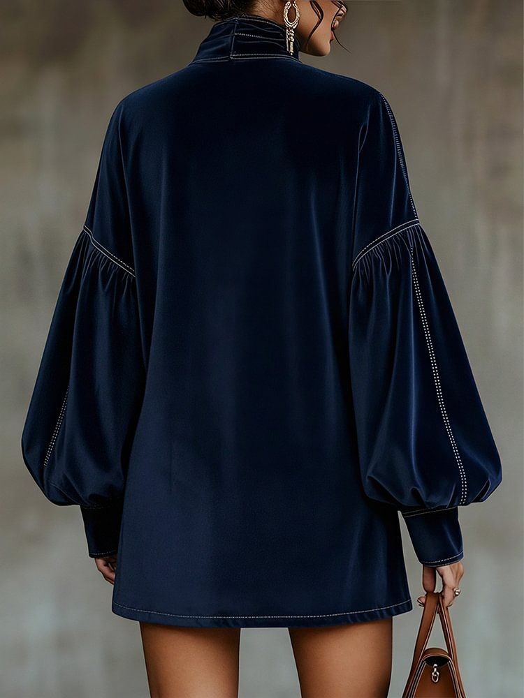 Agata | Vestido de terciopelo con lazo