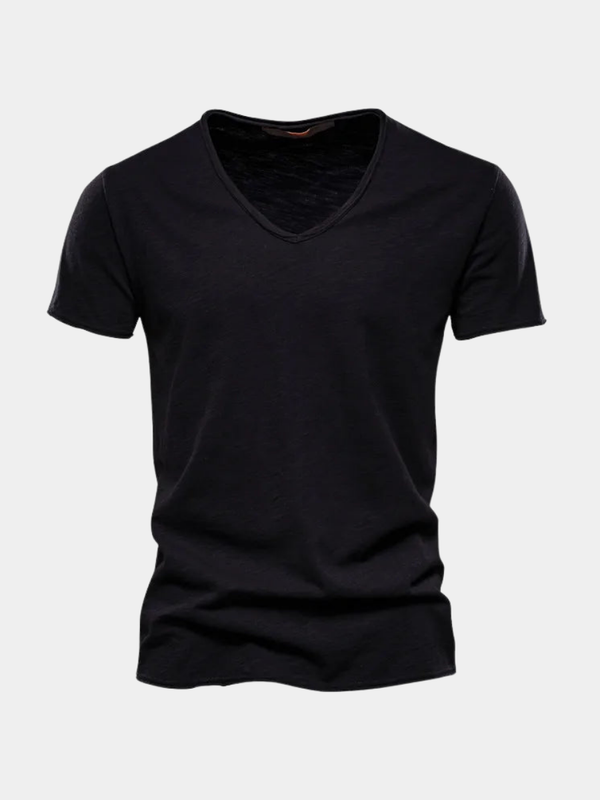 Nino | Camiseta de algodón con cuello en V