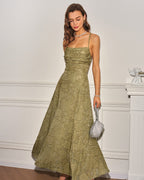 Ambra | Vestido lencero largo de jacquard